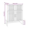 vidaXL Dressoir 60x30x75 cm bewerkt hout wit