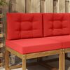 vidaXL Buiten bankkussen 2 pcs Rood Polyester