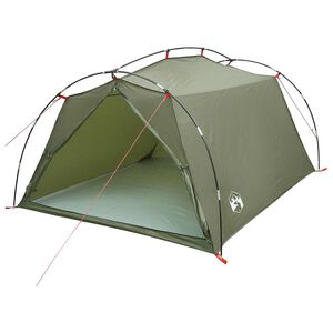 vidaXL Tunneltent 2-persoons Olijfgroen 185T Polyester met PU Coating