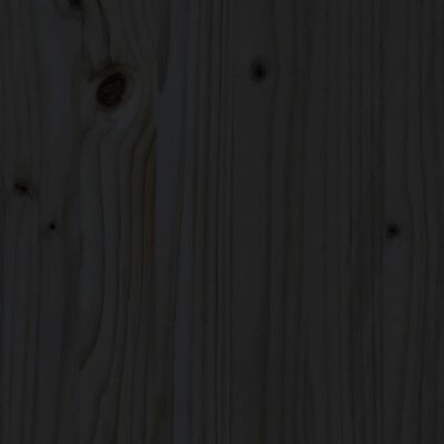 vidaXL Schoenenkast 60x34x45 cm massief grenenhout zwart