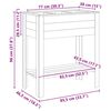 vidaXL Plantenstandaard met plank Bruin 85 x 46 x 94 cm