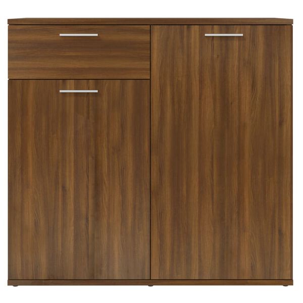 vidaXL Dressoir 80x36x75 cm bewerkt hout bruin eikenkleur