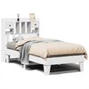vidaXL Bedframe zonder matras massief grenenhout wit 90x190 cm