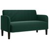 vidaXL Loveseat bank 109 cm fluweel donkergroen