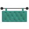 vidaXL Hangend Hoofdeinde Turquoise 100 x 55 x 7 cm Fluweel