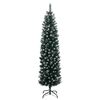 vidaXL Kunstkerstboom smal met 300 LED's 180 cm