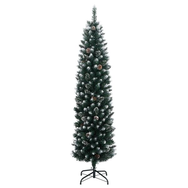 vidaXL Kunstkerstboom smal met 300 LED's 180 cm