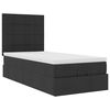 vidaXL Ottoman bed met matras 90x190cm stof zwart