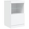 vidaXL Dressoir met LED-verlichting 123x37x67 cm wit