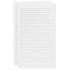 vidaXL Kastdeuren met lamellen 2 st 99,3x59,4 cm grenenhout wit