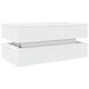 vidaXL Salontafel met LED-verlichting 90x50x40 cm wit