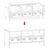 vidaXL Tv-meubel 101,5x39x43,5 cm koudgewalst staal zwart