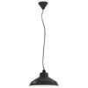 vidaXL Hanglampen 2 st rond E27 grijs