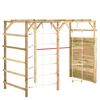 vidaXL Klimrek 240x100x170 cm ge&iuml;mpregneerd grenenhout