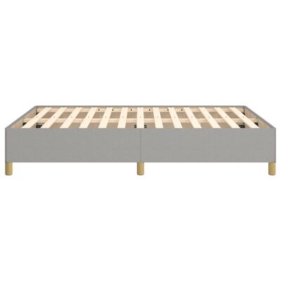 vidaXL Bedframe zonder matras stof lichtgrijs 140x200 cm