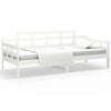 vidaXL Slaapbank massief grenenhout wit 80x200 cm