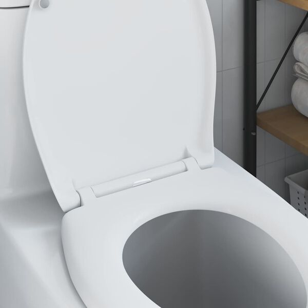 vidaXL Toiletzitting Wit 47 x 37 x 4 cm Duroplast