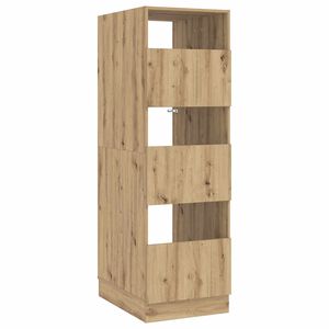 vidaXL Wasmeubel Artisan Eiken 50 x 68 x 162 cm Bewerkt hout