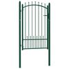 vidaXL Hekpoort EMMEN met stalen pinnen 104x117 cm groen