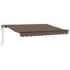 vidaXL Uitschuifbare luifel Taupe 600 &times; 350 cm Stof en Aluminium