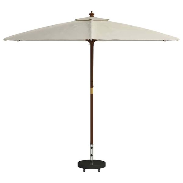 vidaXL Parasolvoet Zwart 45 x 45 x 45 cm Graniet en RVS