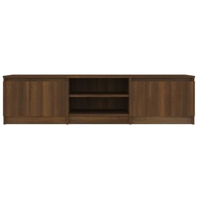 vidaXL Tv-meubel 140x40x35,5 cm bewerkt hout bruineikenkleurig