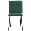vidaXL Eetkamerstoelen 2 st fluweel donkergroen