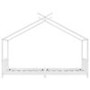 vidaXL Kinderbedframe massief grenenhout wit 90x200 cm