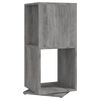 vidaXL Draaikast 34,5x34,5x75,5 cm spaanplaat betongrijs