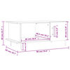 vidaXL Salontafel 90x50x40 cm bewerkt hout hoogglans wit