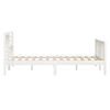 vidaXL Bedframe massief hout wit 120x200 cm