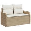 vidaXL Tuin Sofa Set 12 pcs Beige poly rattan
