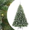 vidaXL Kunstkerstboom met 300 LED met standaard Groen 180 cm PE en PVC