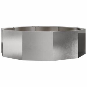 vidaXL Plantenbak Zilver 120 x 120 x 35 cm Roestvrij staal
