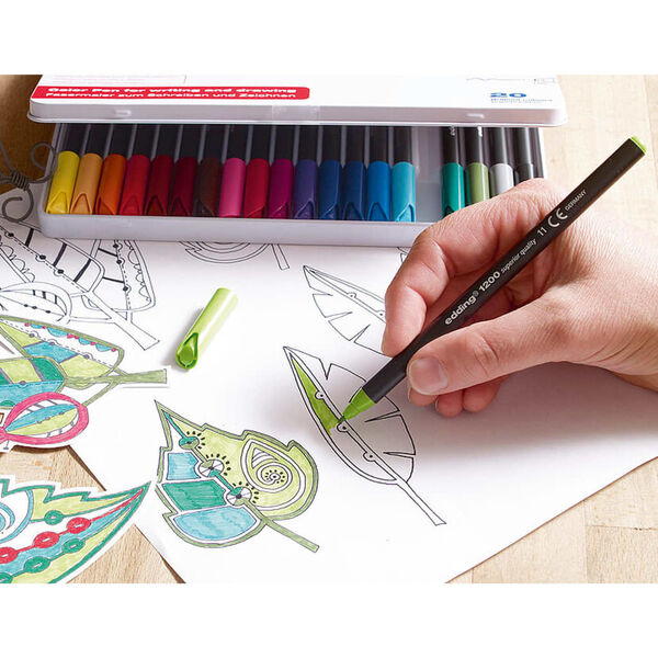 edding Viltstift 14 st fijn meerkleurig 1200