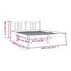 vidaXL Bedframe massief hout 135x190 cm Double