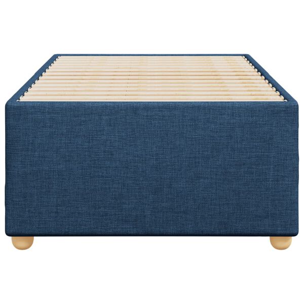 vidaXL Bedframe zonder matras 90x190 cm stof blauw