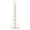 vidaXL LED-kerstboom 120 LEDs warm wit 180 cm