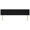 vidaXL Hoofdbord met randen 163x16x78/88 cm fluweel zwart