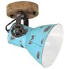 vidaXL Wandlamp 25 W E27 11,5x11,5x25 cm verweerd blauw
