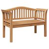 vidaXL Bank Bruin 120 x 53,5 x 85 cm Massief teakhout