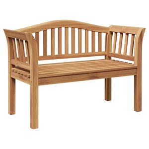 vidaXL Bank Bruin 120 x 53,5 x 85 cm Massief teakhout