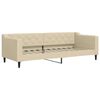 vidaXL Slaapbank 80x200 cm stof cr&egrave;mekleurig