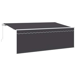 vidaXL Uitschuifbare luifel Antraciet 400 x 200 cm