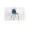 Venture Home Eetkamerstoelen 2 st Arctic kunststof zwart en blauw