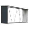 vidaXL Haardhoutschuur 330x84x152 cm gegalvaniseerd staal antraciet