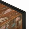 vidaXL Opbergbox Bruin en zwart 80 x 50 x 50 cm hergebruikt hout