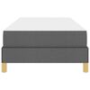 vidaXL Boxspringbed met matras Donkergrijs 100 x 200 cm Stof