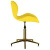vidaXL Eetkamerstoelen draaibaar 2 st fluweel mosterdgeel