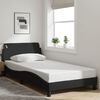 vidaXL Bedframe "Dover" 100x200 cm stof zwart